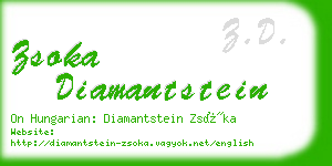 zsoka diamantstein business card